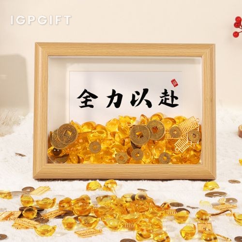 Yuanbao Fa Cai Kreatif Bingkai Kepingan