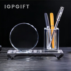 Multifunctional Pen Holder Crystal Award