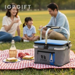 Bakul piknik boleh lipat