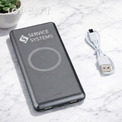 Papan tanda bercahaya bank kuasa tanpa wayar - 10,000 mAh