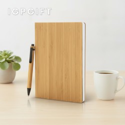 Set hadiah nota buluh dan pen besi