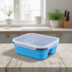 Set Makanan Lipat Mesra Alam dan Peralatan Makan