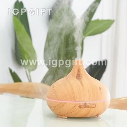 Pelembap aroma berbentuk pokok keranji dengan corak kayu