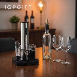 Set hadiah pembuka botol elektrik premium