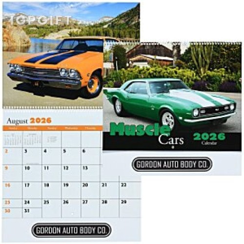 Kalendar Kereta Muscle Amerika - Pengikatan Spiral