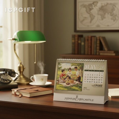 Gaya Retro Kalendar Meja