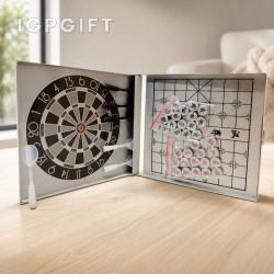 Flying dart catur set dalam kotak besi