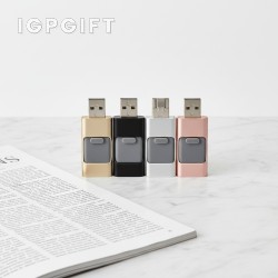 OTG USB pemacu logam premium