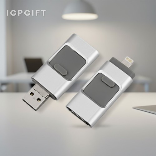 OTG USB pemacu logam premium