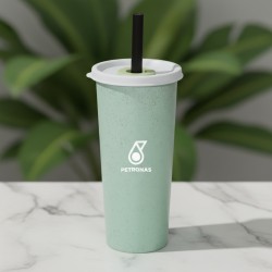 Eco-friendly cawan jerami gandum