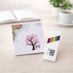 Set Buku Gambar Berwarna dan Pensil Warna