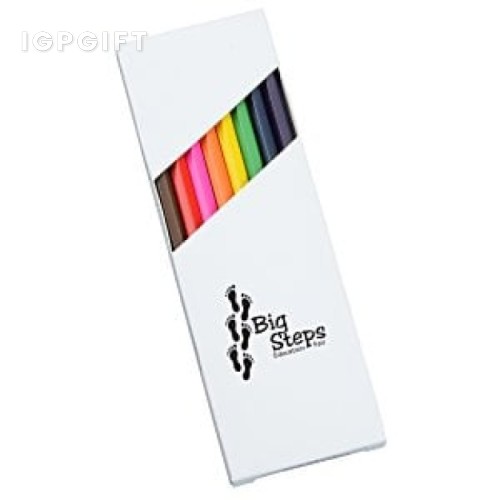 Set pensil kayu 8 warna keseluruhan