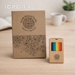 Dewasa buku mewarna dan set pensel warna