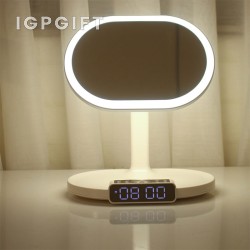 Pembesar suara Bluetooth dengan cermin solek lampu LED