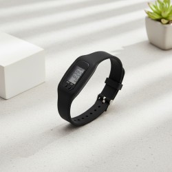 Silicone wristband pedometer