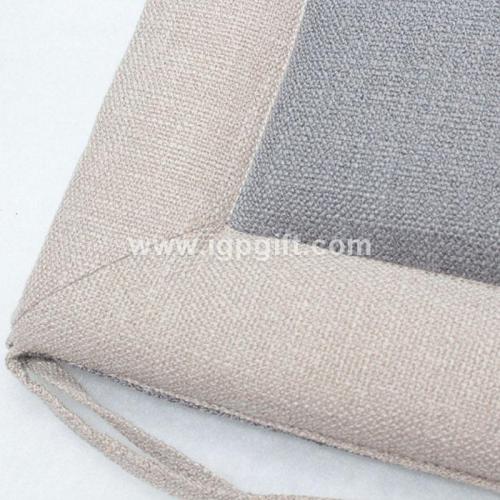 Lace up non-slip cotton linen cushion