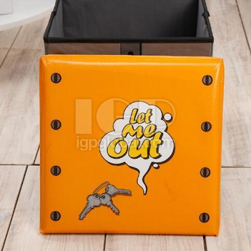 Leather Storage Stool (Full-color)