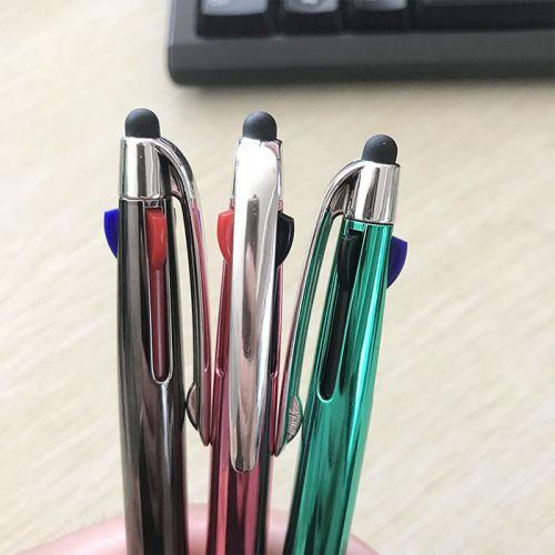 Tricolor Ball Pen with Stylus Function