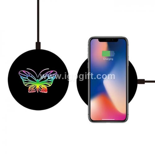 Luminous quick charge wireless charger