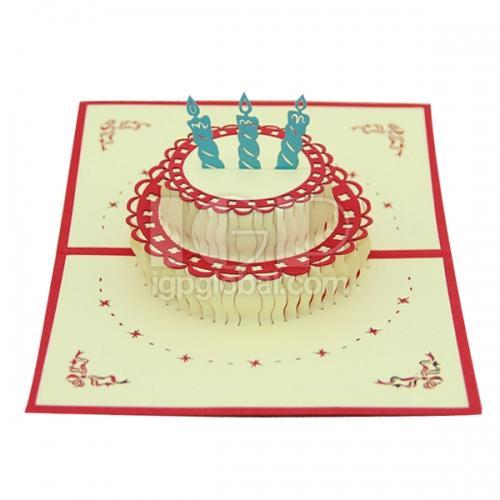 3D Cake Greeting Card