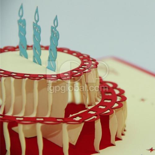 3D Cake Greeting Card