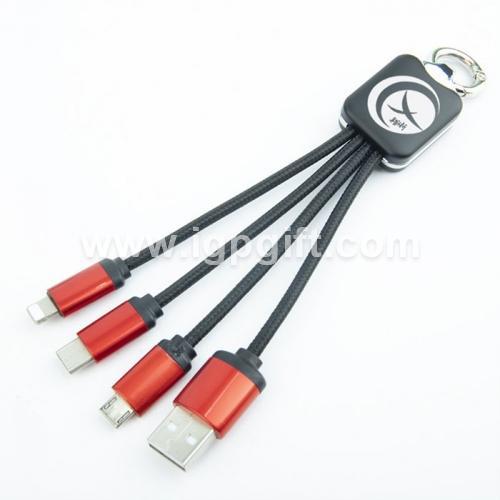 3 In 1 Multi-Function Data Cable
