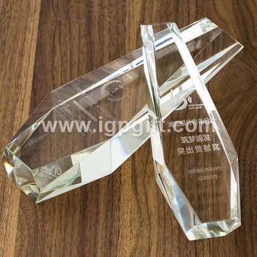 Creative crystal trophy