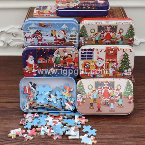 Christmas wooden puzzle