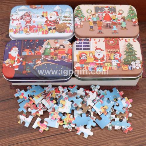 Christmas wooden puzzle