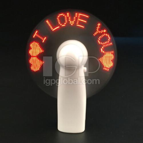 Mini Portable LED Flashing Fan
