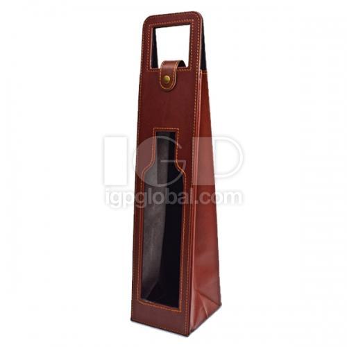 Hollow Leather Wine Bag