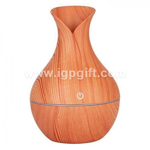 Wooden vase style humidifier aroma diffuser