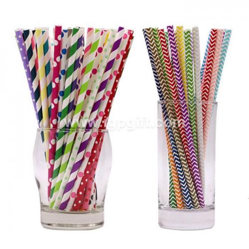 Eco-friendly colored paper straws