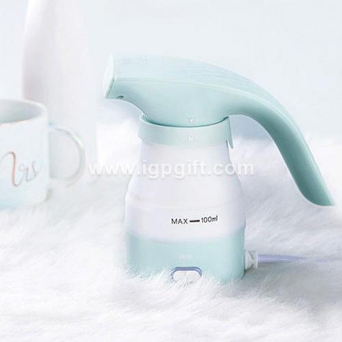 Foldable handheld clothes steamer - Tiffany blue