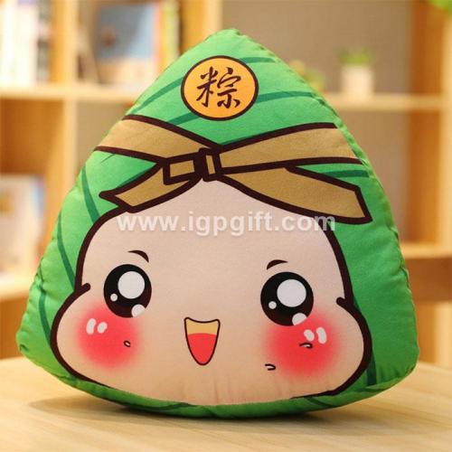 Dragon Boat Festival Rice-Pupping Throw Pillow