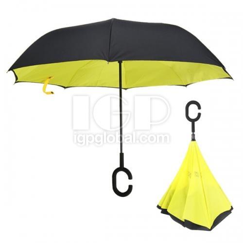 C-shaped Handle Reverse Umbrella