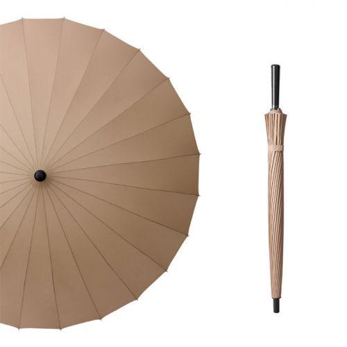 Simple Wooden Handle Advertising Umbrella