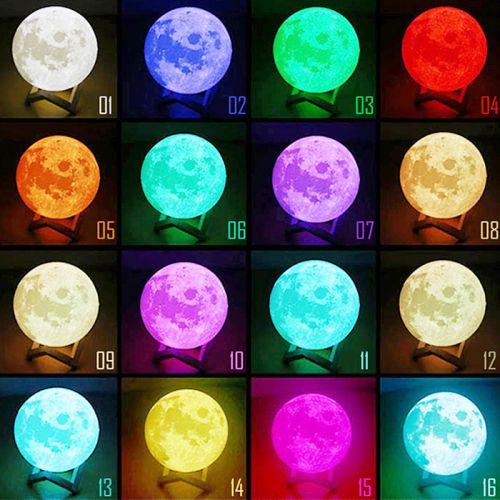 Creative Rechargeable 3D Moon Light