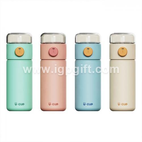 Stainless Steel Thermal Tumbler With Tea Strainer