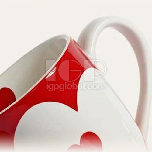 Heart-shaped Ceramic Mug