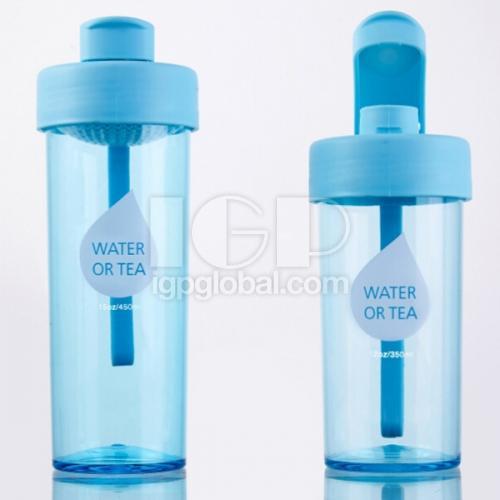 Portable Silicone Handle Cup with Straw