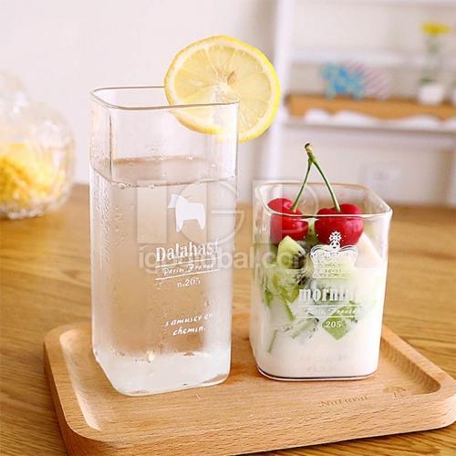 Creative thickened transparent square cup