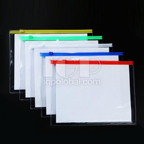 PVC transparent multi-functional zipper folder