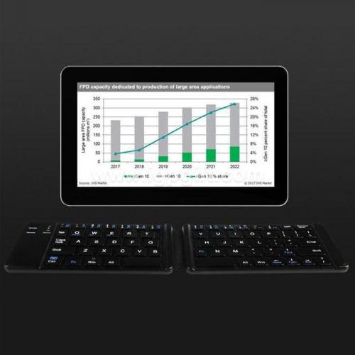 Foldable bluetooth wireless keyboard