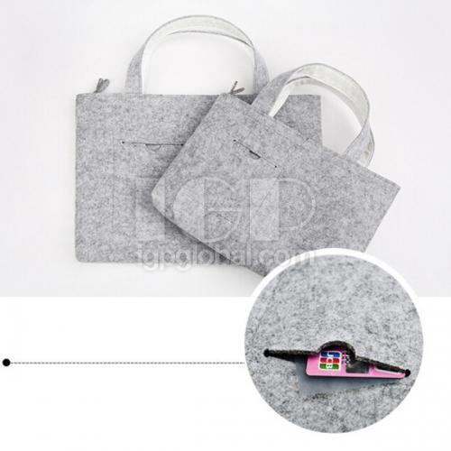 Zipper Portable Laptop Bag with Card Bag
