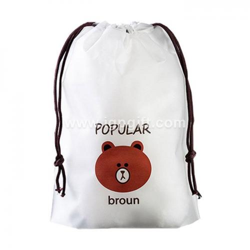 Waterproof frosted drawstring bag