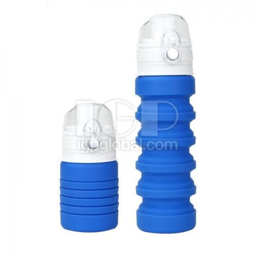 Foldable silicone sport water bottle