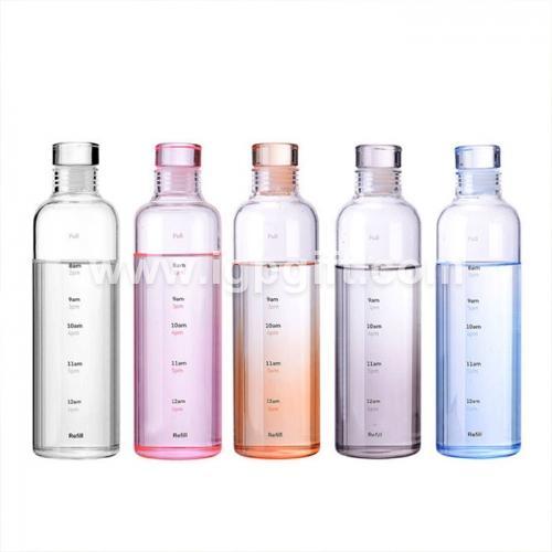 INS Style Transparent Glass Bottle with Scale