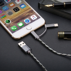 三合一Apple/ Android一頭兩用數據線